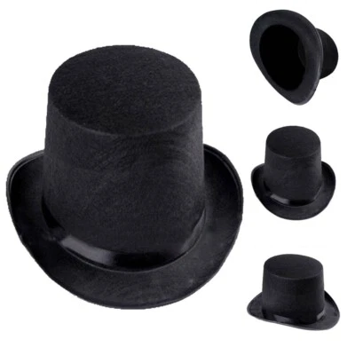 Black Men Hat Magician Hats Steampunk Adult Caroler Christmas Coachman