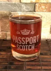 PASSPORT SCOTCH Whiskey Glass 8 Oz