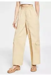NWT Stylish Cotton On Women's Quinn Cargo Pants Color Light Sand Size 12