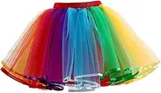 COLLBATH Tulle Skirt Bubble Dress Elegant Performance Easy On/off Elastic Dance Party Dresses