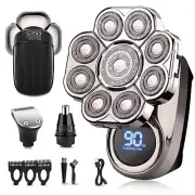 9D Head Shavers for Bald Men, Electric Shaver for Men,Great Mens Grooming Kit...