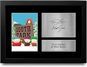 HWC Trading FR A4 Trey Parker & Matt Stone South Park Gifts Printed Signed Autograph Picture for TV Show Fans - A4 Framed