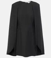 [Stella McCartney] Stella McCartney Caped minidress AU 6 black