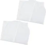 MAGICLULU 2pcs Clothing Cover Clothing Clear Travel Bag Suit Garment Bag Clothes Bag Garment Bag Hanging Clothes Dustproof Clothes Bag Clothes Protectors Eva White