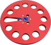 1/4in 7 Inch Empty Take Up Reel for Nab Reel to Reel Tape Recorder, Holes Aluminum Alloy Opening Machine Parts, Empty Tape Reel for Recording for ReVox Studer Recording (Red)