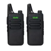 2pcs WLN KD-C1 Two Way Radio UHF 400-470MHz Mini-Handheld Transceiver Toy Walkie