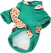 PENIKOKO Warm Dog Clothes for Winter Pineapple Print Thermal Puppy Coat for Cats and Dogs Xs Cozy Decorative Clothing for Pets Stylish and Comfortable Winter Apparel