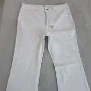 Just Jeans Womens 14 L32 White Bootcut High Rise Denim NEW Reformed