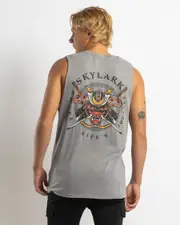 [Skylark] Skylark Men's Vanquish Muscle Tank Top in Grey Size Medium M Grey