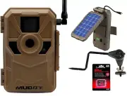 Muddy Merge Cellular Trail Camera 26MP W/ Solar Panel SD Card Tree Screw Verizon