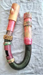One Of a Kind Hose Flute-Native American Style-Built In Reverb Microphone