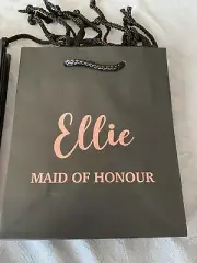 Personalised Name Gift Bag Birthday Bridesmaid Wedding Gift