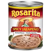 10 Pack ) Rosarita Spicy Jalapeño Refried Beans, 16 Oz, good source of fiber.
