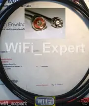 10' RP-TNC to N Male WiFi Pigtail Cable Biquad USB Linksys Cisco WRT54G RFC400