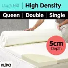 Foam Mattress Topper Underlay Fabric Jacquard Cover Queen Double 5cm Protector