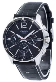 Casio Enticer Analog 24 Hours Sub Dial Day/Date Quartz MTP-1374L-1AV Mens Watch