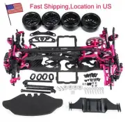 FLYXM Alloy & Carbon Sakura D4 1:10 AWD 4WD OP EP RC Car Frame Kit with 4 Wheels