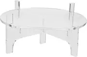 MOBUTOFU Crylic Top Table Wine Display Stand Robust Bar Stand for Drinks Pastries