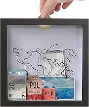 Adventure Archive Box | Shadow Box Frames | Display Photo Frame,Creative Box Ticket Travel Boxes,Concert Tickets (20x20/30 0cm)