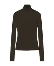 cut-out roll-neck top XL,L,M Black
