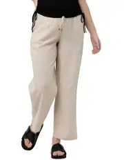 [Ripe] Indi Wide Leg Linen Pant in Natural
