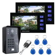 7inch Monitor Video Doorbell Door Phone Intercom Entry System RFID IR-CUT camera