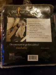 Precious Tails Pet Car Back Seat Cover Protector, Black. New In Package