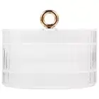Dressing Table Jewelry Storage Container 3-layer Multi-grid Earring Ring Box