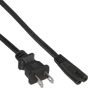 InLine 16654P Power Cable, Power Plug Japan to Euro 8 C7 Plug, Black, 1.8 m