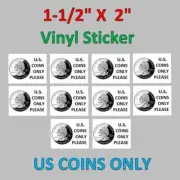 10 VENDSTAR 3000 VENDING MACHINE CANDY STICKERS LABEL US COINS ONLY