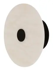 Made By Mayfair Osten LED Colour-Shifting Wall Bracket in Black with Spanish Alabaster