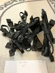 50x Corsair 6 Pin Plug to 4 Molex Type 3 4 Modular Corsair Power Supply Cable
