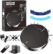 Smart Dual-Mode Robot Vacuum, Smart Robot Vacuum and Mop 2-in-1 Combo, Tangle Free Tech for Pet Hair, for Carpets & Hard Floors (Black)