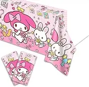 2Pcs Melody Tablecloth Disposable Tablecover Birthday Party Supplies and Decorations for Kid Boy Baby Shower Rectangle Tables 70"X42",2 Pack