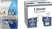 Optimum Adult Small Breed Chicken Rice Dry Dog Food 15Kg, Small and Catsan Ultra Litter 15Kg