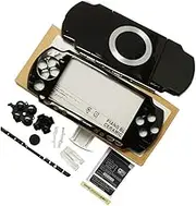 OSTENT Full Housing Shell Faceplate Case Part Replacement Compatible for Sony PSP 2000 Color Black