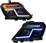 Car Headlights Compatible For Nissan Patrol Y62 2012 2013 2014 2015 2016 2017-2019 Full LED Headlamp Assembly Projector Lens Plug And Play
