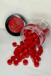 100 Count Candy Apple Red Sealing Wax Beads