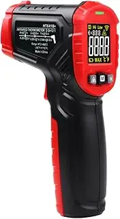 Infrared Barbeque Meat Thermometer -50℃~600℃ Non-Contact Digital IR Laser Temperature Gun with Adjustable Emissivity, High/Low Temperature Alarm for Pizza Oven Meat Griddle Grill, Not for Human