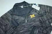 Tommy Bahama Half Zip Sweatshirt Michigan Wolverines Reversible Medium M