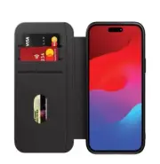 Cygnett Magwallet Iphone 15 Pro Max Black Leather Wallet Phone Case