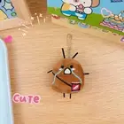 Cartoon Funny Muscles Cockroach Plush Keychain Pendant Backpack Decoration G GF