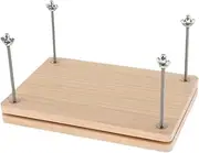 Binding Wooden Book Press, Book Binding Tool, Flat Paper Press Machine for Desktop DIY Bookbinding Greeting Cards Labels Bookbinding Press