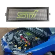 08-21 Subaru WRX STi Intercooler Guard, Matte Black W/Lightening Yellow Logo