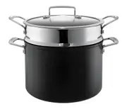 Stockpot & Pasta Strainer Set (Black) - 7.2 Litre