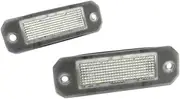 FIQOME 2x LED Licence Number Plate Light White, for Transporter V T5 T6, for Multivan, for Caddy, III IV, for Jetta, III, for Passat, B5.5, for Superb I Car Number Plate Led Light