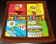 Sesame Street Emlo Big Bird Wash Cloth Face Washer, 34x34cm, Cotton (Brand New)