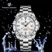 在飛比找Yahoo!奇摩拍賣優惠-Pagani DESIGN 男士自動機械手錶 GMT 手錶 