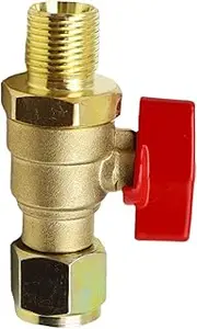 Air Compressor Shut-off Valve, Brass Ball Valve, Brake Valve Hose Barb, Heavy Powerful Integrated Hydraulic Parts for Most Vehicles for Car Models, Trucks