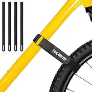 Bike Rack Straps, 4-Pack Trilancer Adjustable Bike Wheel Stabilizer Strap with Hook and Loop for Car and Wall Mount, for Transportation and Storage (65 cm x 3.8 cm)